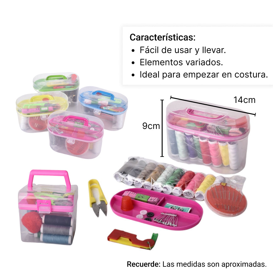 kit costurero portatil viajero dim:9*14*7cm