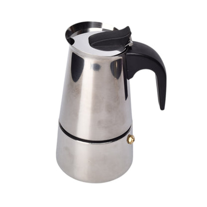 CAFETERA ACERO PLATEADO