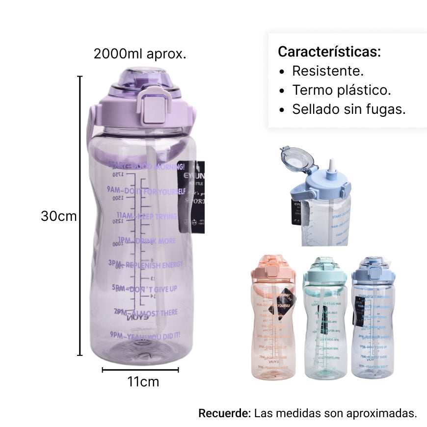 botilo de agua 2000ml