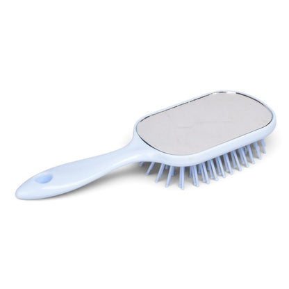 CEPILLO PLASTICO CON ESPEJO PARA CABELLO PRJ DIM: 17X6CM