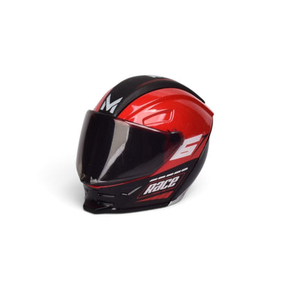 MOTO CON CASCO COLECCINABLE METALICADIM: 22.5*11*11.5CM