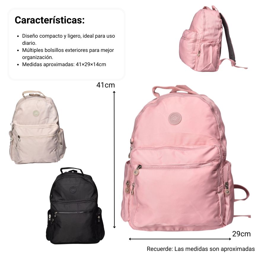 maleta morral pequeño poliester dim:41x29x14