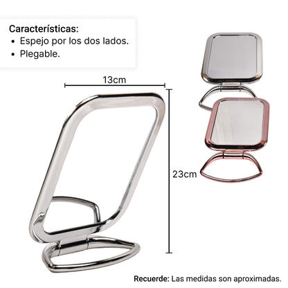 ESPEJO TOCADOR CUADRADO DIM:23*13CM