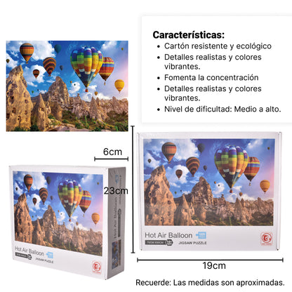ROMPECABEZAS 1000 PIEZAS GLOBO AEROSTATICO CARTON