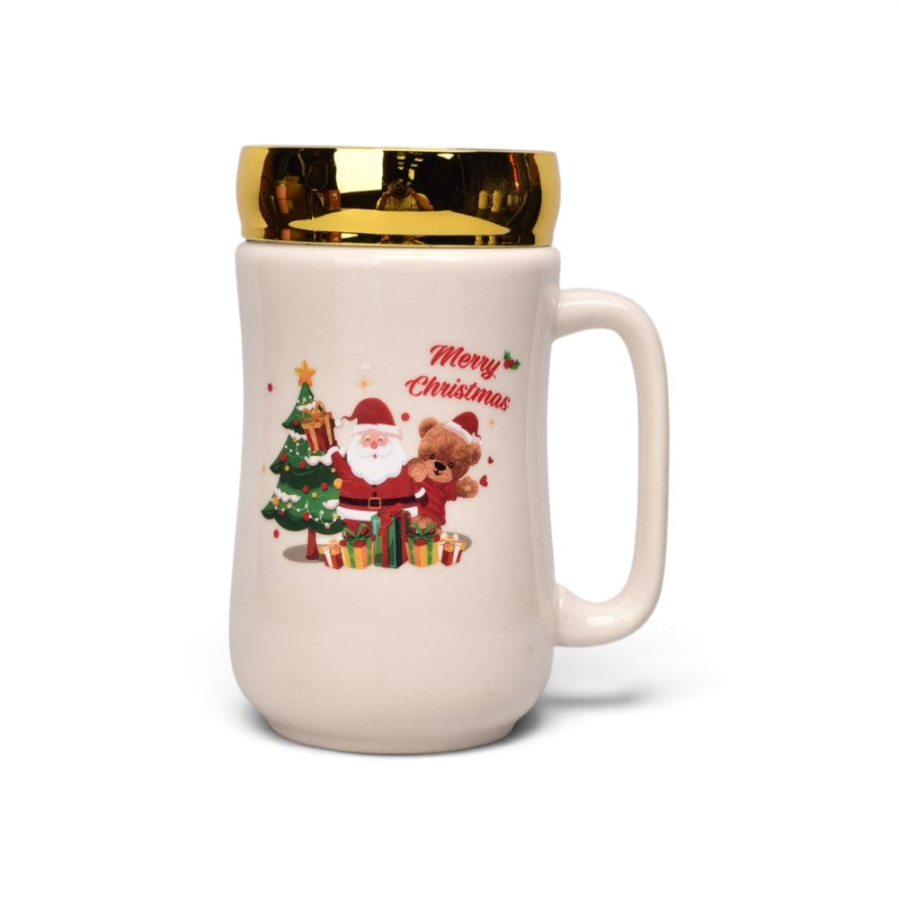 mug  pocillo ceramica tapa espejo 400ml