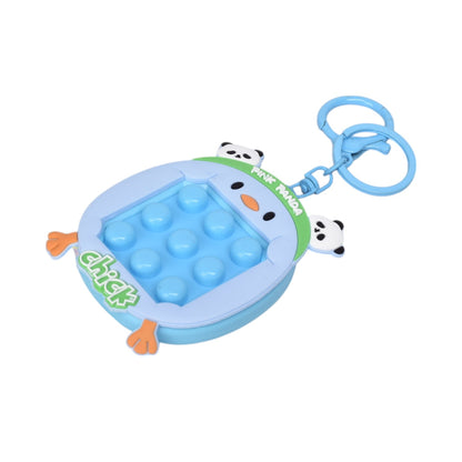 LLAVERO PLASTICO FORMA DE JUEGO AZUL VERDE DIM:7X6X1