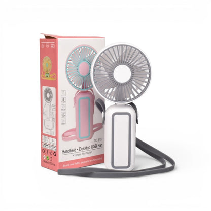 VENTILADOR RECARGABLE PLASTICO CON CABLE USB