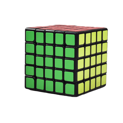 CUBO RUBIK 5X5  DIM: 6x6x6CM FONDO NEGRO