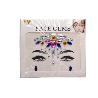 PEGATINAS FACIALES GEMAS DECORATIVAS ADHESIVAS