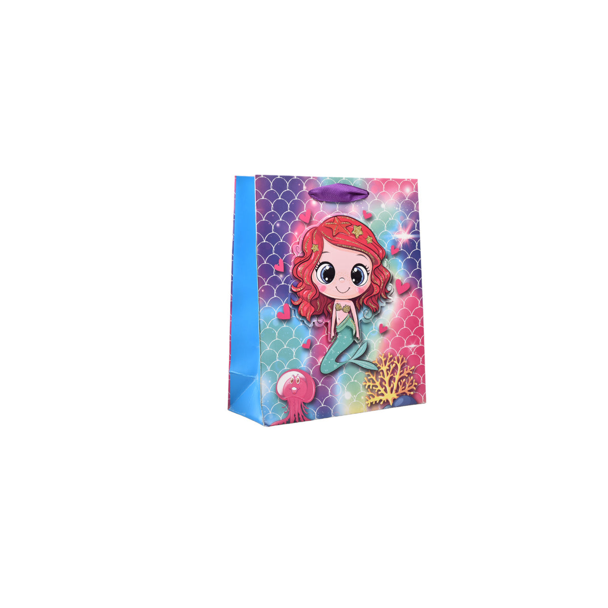 bolsa regalo en papel sirena tamaño pequeño