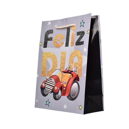 BOLSA PARA REGALO DISEÑO NIÑO DE PAPEL DIM:30X41X11