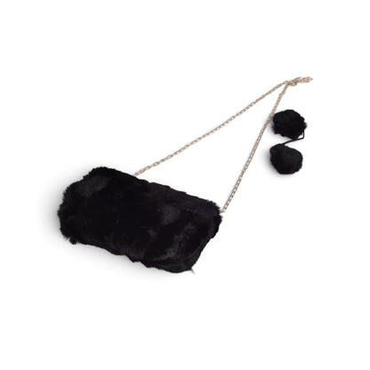 CARTERA BOLSO MANOS LIBRES CON CORREA PELUCHE DIM:20X13CM