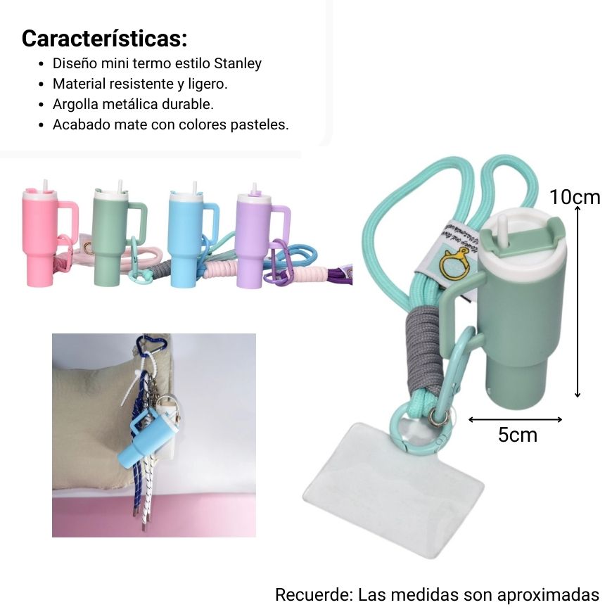 llavero celular plastico dim:10x5x3