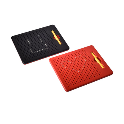 TABLERO MAGNETICO CON LAPIZ PLASTICO + METAL NEGRO Y ROJO DI