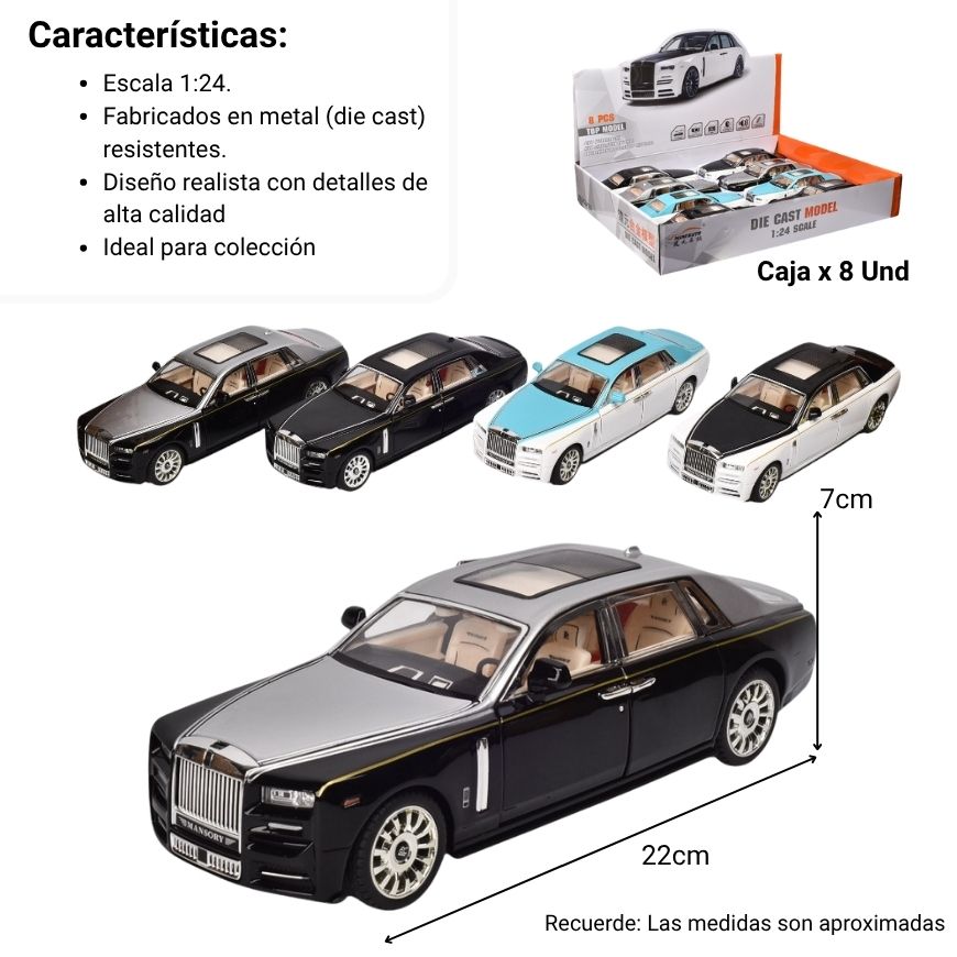 carro coleccionable metalico dim:22 x 8.2 x 6.2 cm