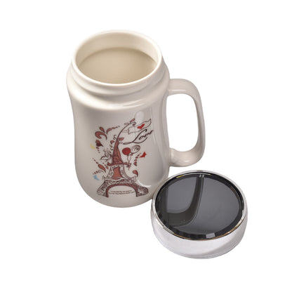 MUG POCILLO CERAMICA CAFE VASO DIM:7x7x14CM
