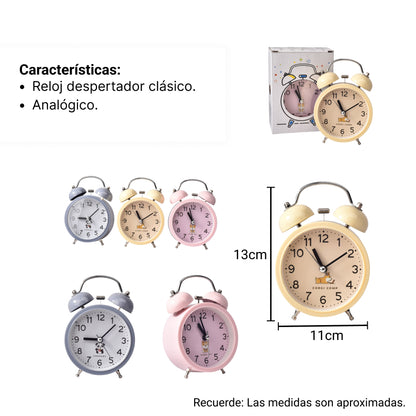 RELOJ DESPERTADOR PARA NIÑOS DIM: 9X13X4