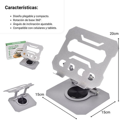 SOPORTE PLEGABLE PARA TABLET DIM:15X20X15CM