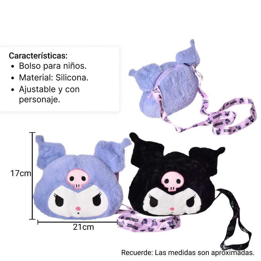 bolso cartera niña de peluche personaje