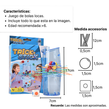JUEGO DE MESA INTERACTIVO PELOTAS LOCAS PARA NIÑO DIM:17*7