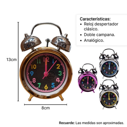 RELOJ DESPERTADOR NIÑOS DIM:12*6CM