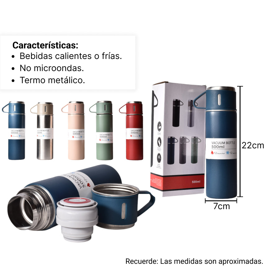 termo metalico 500ml