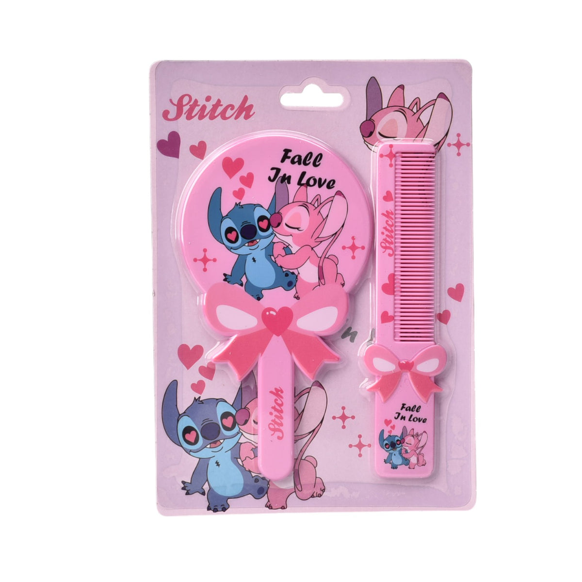 peinilla con espejo plastico personaje stich dim:13x18