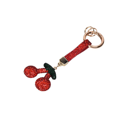 LLAVERO RESINA PLASTICO Y METAL CEREZA DIM:4X2X4