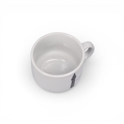 POCILLO SET 4PCS CERAMICA CON BASE  160ML DIM:7X7X6