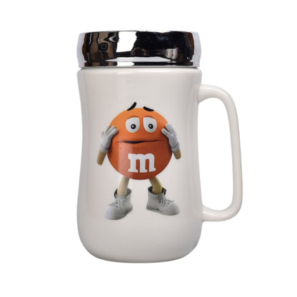 MUG POCILLO CERAMICA CON TAPA PERSONAJE 460ML DIM:7X7X13
