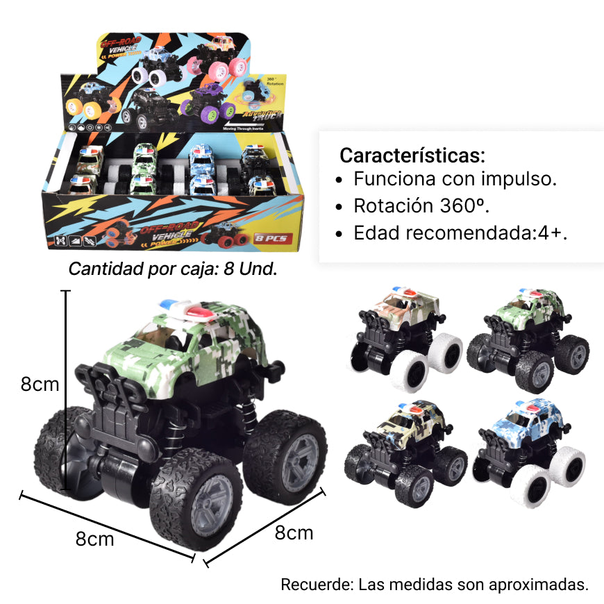 juguete carro de friccion varios colores para niños