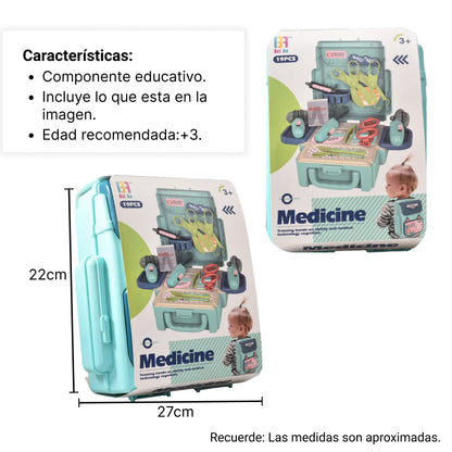 JUGUETE SET HERRAMIENTAS DOCTOR MALETA NIÑOS