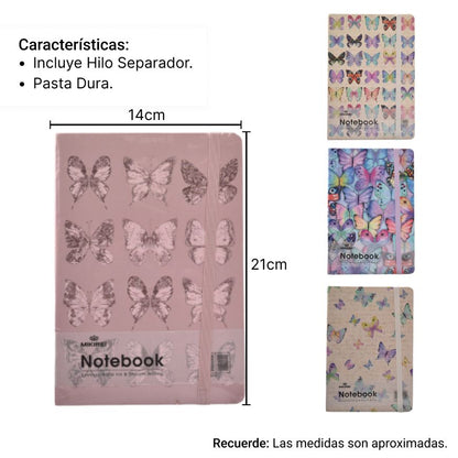 CUADERNO AGENDA PLANEADOR NOTEBOOK  DIM:14x21CM