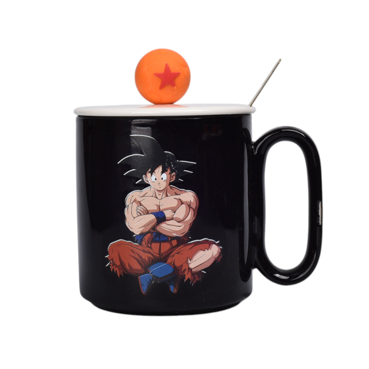 mug pocillo ceramica personaje con tapa de 420ml