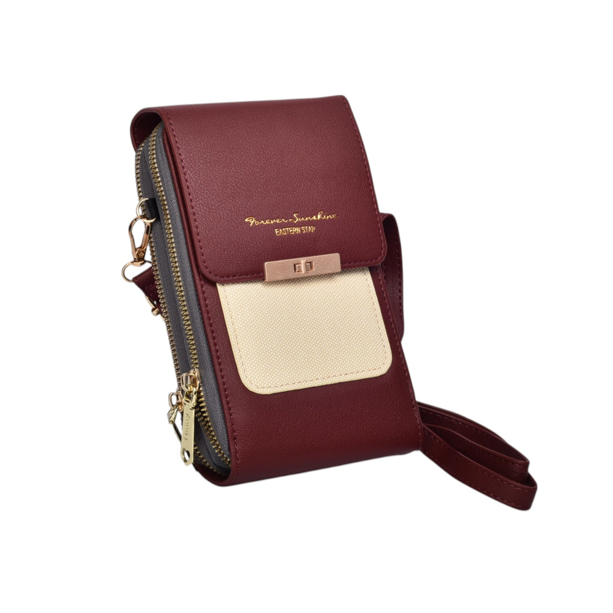 bolso billetera dama sintetico dim:20x11x5