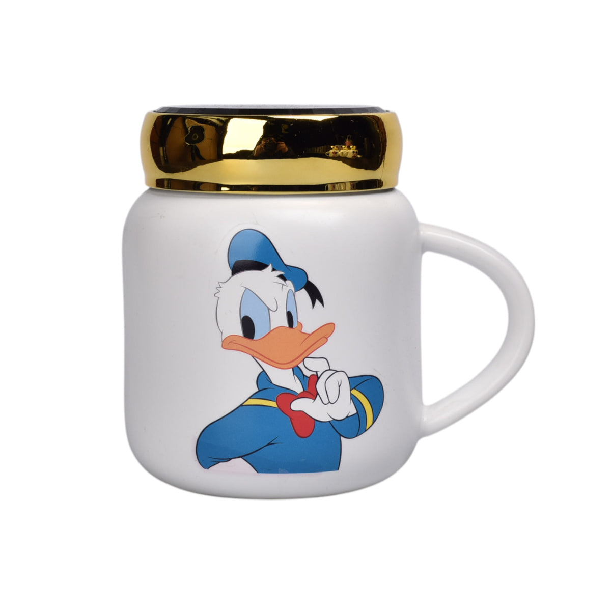 mug pocillo ceramica personaje con tapa de 420ml