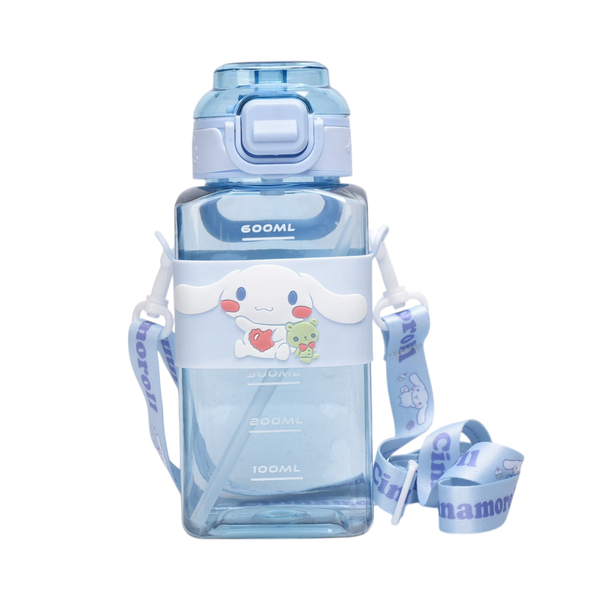 botella de agua 600ml personaje dim:7x8x20