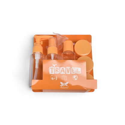 KIT 5 ENVASES RECARGABLES VIAJERO PLASTICO DIM:15X16CM