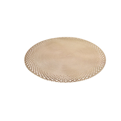 INDIVIDUALES REDONDO ORO ROSA-PLATEADO-DORADO DIM:38X38