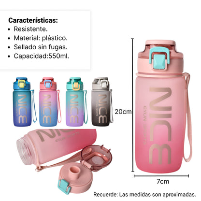 BOTELLA DE AGUA 550ML PLASTICO