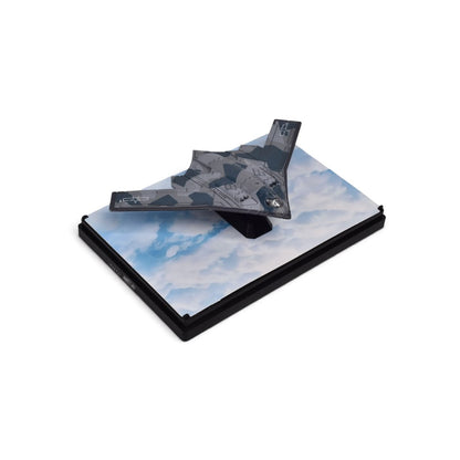 AVION DE COMBATE COLECCIONABLE METALICO DIM: 13.5*13.5*6.5cm