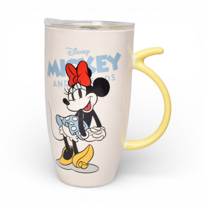 MUG POCILLO CON TAPA PLASTICA PERSONAJE 580ML DIM:8X8X15