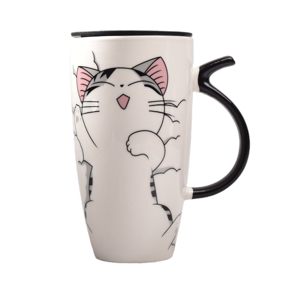 pocillo grande ceramica mug con tapa