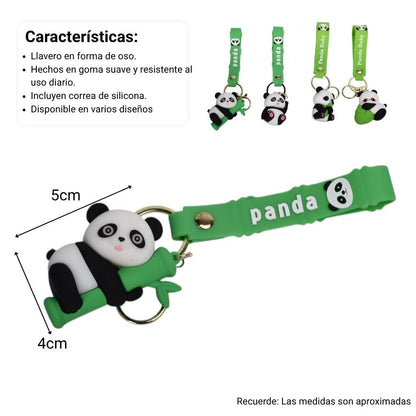 LLAVERO DE GOMA OSO DIM:5X4