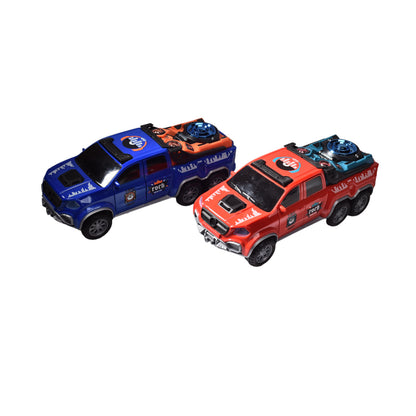 CARRO PARA NIÑOS CON MOVIMIENTO PARA NIÑOS AZUL Y ROJO