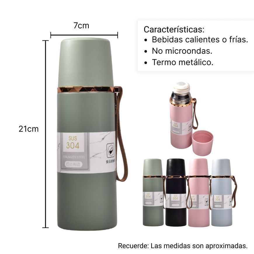 termo metalico 300ml
