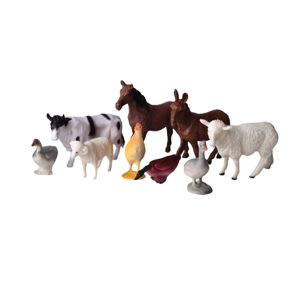 set animales de granja juguete didactico colección niños