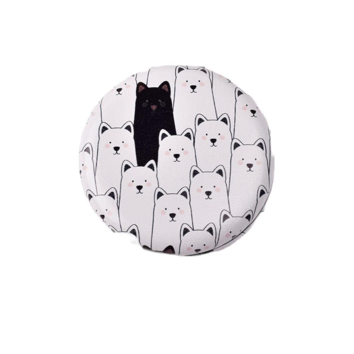 espejo plastico cartera dim:7cm