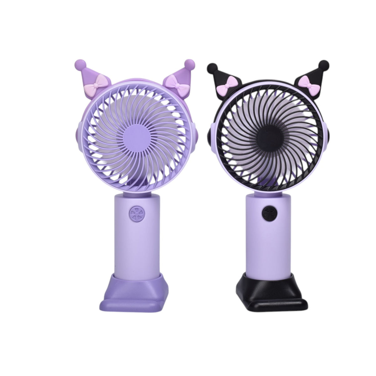 ventilador redondo con orejas plastico recargable dim:16x8x3