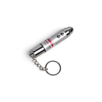 LLAVERO BROMA SHOCK LASER PLASTICO DIM:8X1.5CM